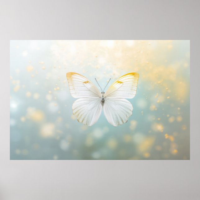 Póster Naturaleza de la flor de mariposa Serene Tranquilo (Frente)