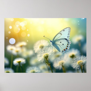Póster Naturaleza de la flor de mariposa Serene Tranquilo