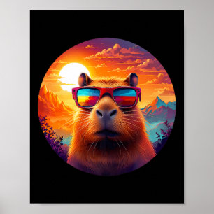 Póster Naturaleza de la montaña Capybara Selva silvestre
