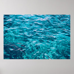 Póster Naturaleza de la textura marina del océano acuátic