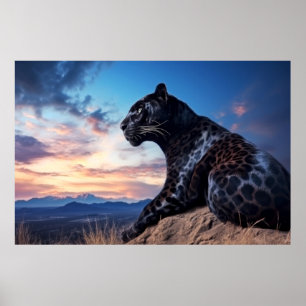 Póster Naturaleza de los animales de la pantera Majestic
