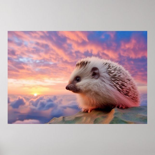 Póster Naturaleza de los animales de los edgehog (Frente)