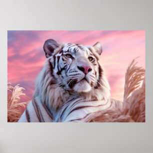 Póster Naturaleza de los animales tigres Selva majestuosa