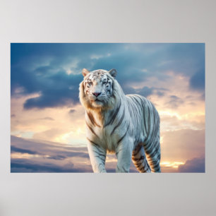 Póster Naturaleza de los animales tigres Selva majestuosa