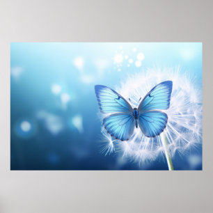 Póster Naturaleza de los bosques de mariposa Serene Tranq