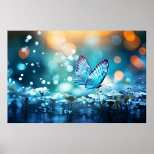 Póster Naturaleza de los bosques de mariposa Serene Tranq