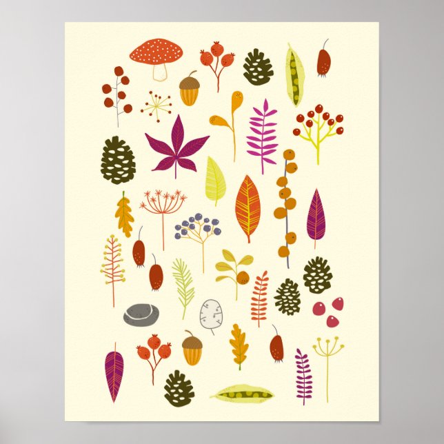 Póster Naturaleza del bosque (Frente)