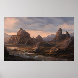 Póster Naturaleza del desierto