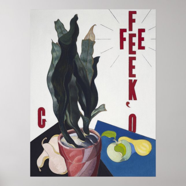 Póster Naturaleza en forma, O'Keeffe por Charles Demuth (Frente)