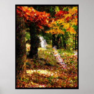 Póster Naturaleza en poster cruzado de la puntada