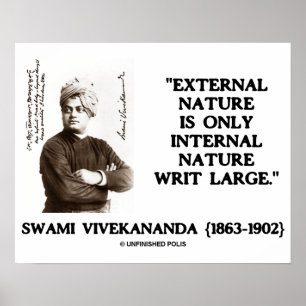 Póster Naturaleza externa de Swami Vivekananda Naturaleza