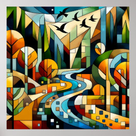 Póster Naturaleza geométrica