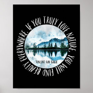Póster Naturaleza Inspiradora Motivadora de Vincent Van G
