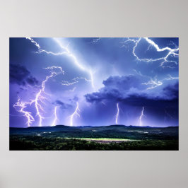 Póster Naturaleza intensa | Tormenta relámpago