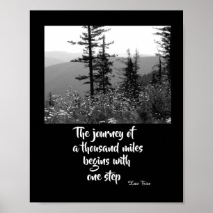 Póster naturaleza motivacional poster zen citar el viaje