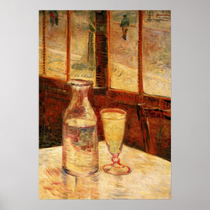 Póster Naturaleza muerta con absenta de Vincent van Gogh