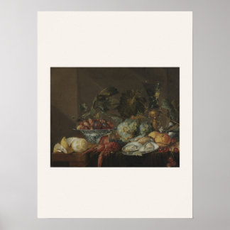 Póster Naturaleza Muerta con Cangrejos de Río por de Heem