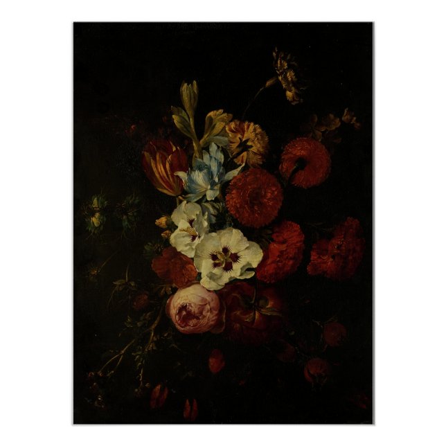 Póster Naturaleza muerta con flores (Anverso)