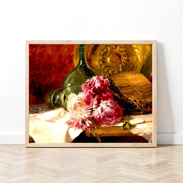 Póster Naturaleza muerta con flores y vidrio,  (Subido por el creador)