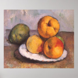 Póster Naturaleza Muerta con Membrillos, Manzanas y Peras