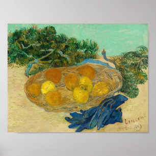 Póster Naturaleza muerta de Van Gogh Naranjas Limones Gua