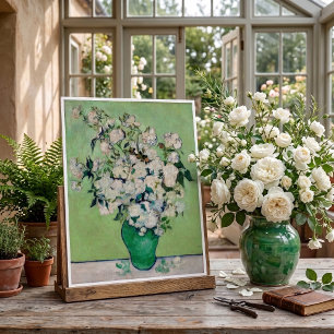 Póster Naturaleza muerta Rosas en un jarrón por Vincent v
