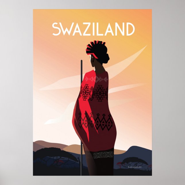 Póster naturaleza paisajística de los afiches de viajes d (Frente)
