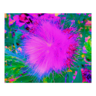 Póster Naturaleza psicodélica Flor de Algodón Ultra-Viole
