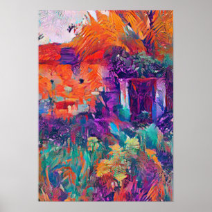 Póster Naturaleza reclama una casa en Bulgaria vibante A.