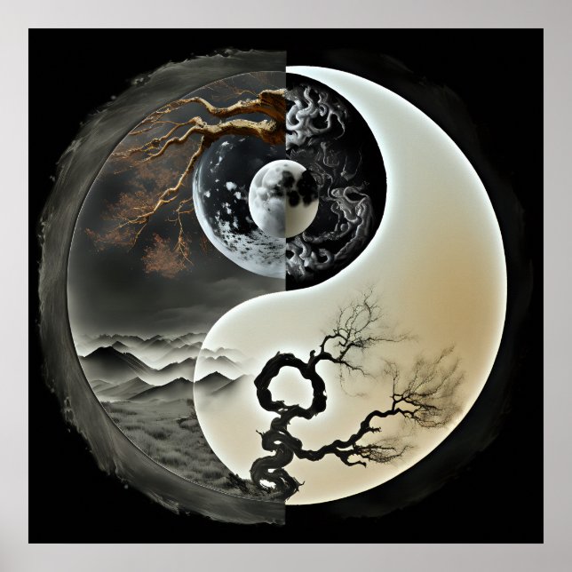 Póster Naturaleza Yin y Yang (Frente)