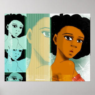 Póster Naturally Teal Poster