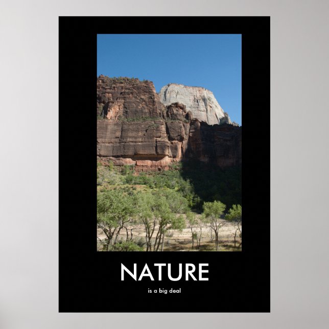 Póster Nature is a Big Deal Demotivational Poster (Frente)