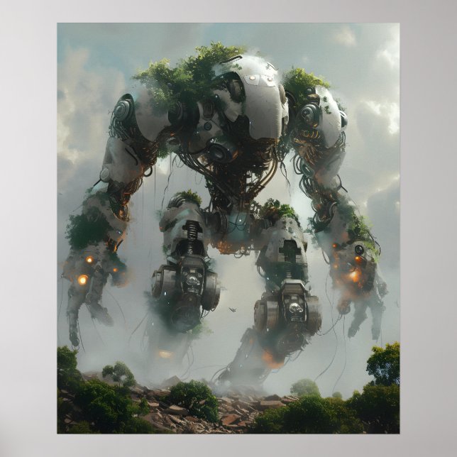 Póster Nature Robot Titan Warrior (Frente)