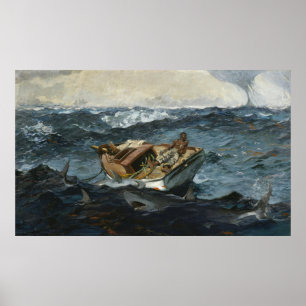 Póster Naufragio del tiburón