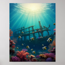Póster Naufragio y rayos de sol