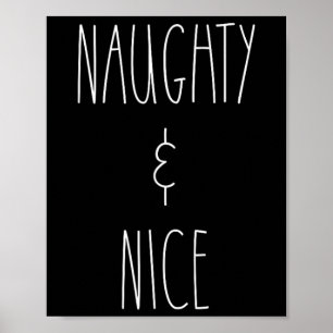 Póster Naughty& Navidades de la familia que coinciden