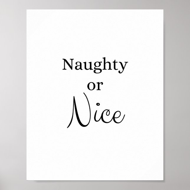 Póster Naughty or Nice Poster (Frente)