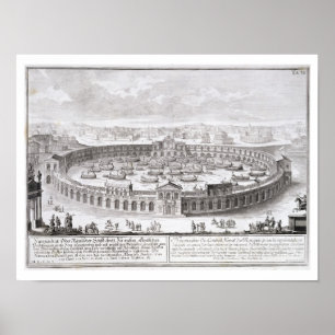 Póster Naumachia, plato 6 de 'Entwurf einer historische
