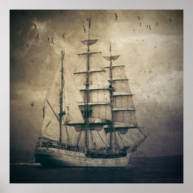 Póster Náutica Vintage (Frente)