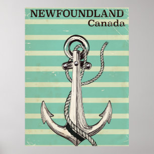 Póster Náutica vintage canadiense de Terranova