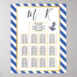 Póster Nautical Bote Anchor Fabulous Sailing Boda