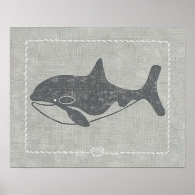 Póster Nautical Killer Whale (Frente)