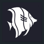 Póster nautical striped FISH silhouette |<br><div class="desc">| LAKE LIFE | NAUTICAL | BOATING | ANCHOR | LAKE LIFE | LIFE IS BETTER AT THE LAKE | FUN | CHIC | SIMPLE | WATER | FUN BOATING DECOR ACCESSORIES FOR THE HOME | NAUTICAL TROPICAL HOME DECOR | CLASSIC SILHOUETTE DESIGN | BEACH | SEA | OCEAN DECOR...</div>