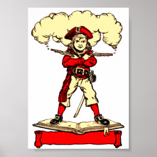 Poster Náutico De Pequeño Pirata De Arte