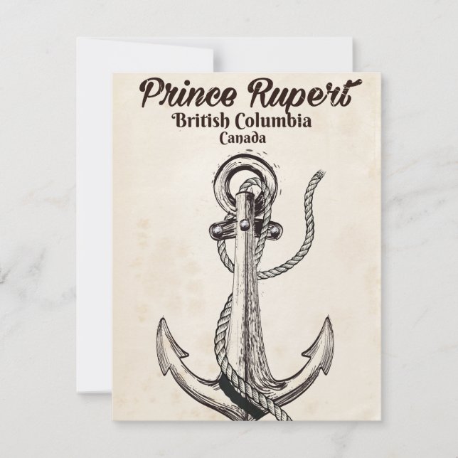 Póster náutico de Prince Rupert, Columbia Británic (Anverso)