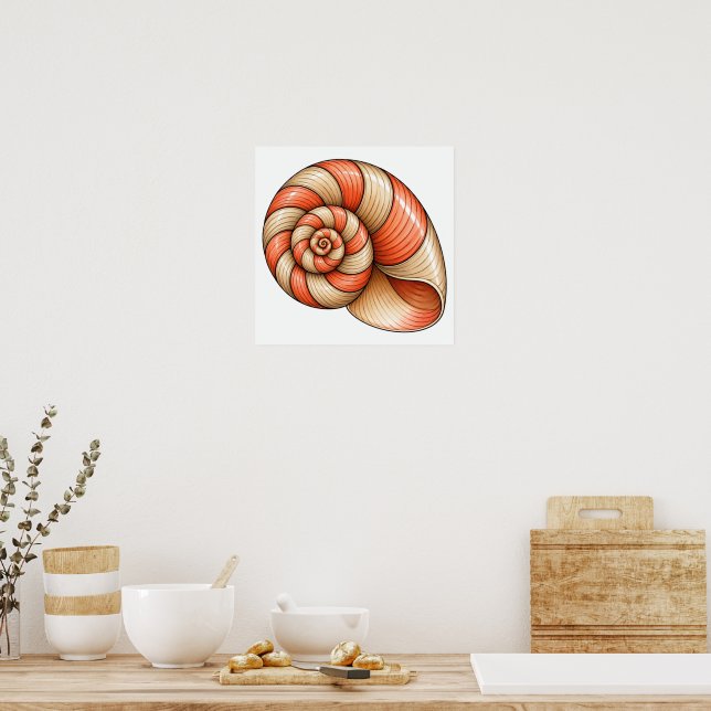 Póster Nautilus de coral (Cocina)