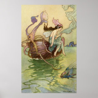 Póster Nautilus es mi barco por Warwick Goble