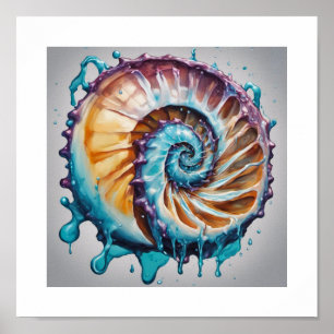 Póster Nautilus Shell Sea World