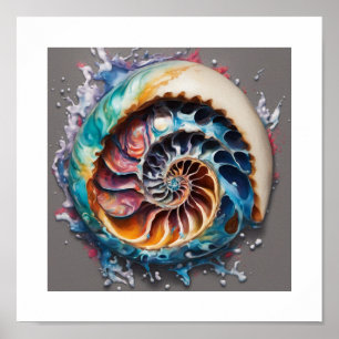 Póster Nautilus Shell Sea World