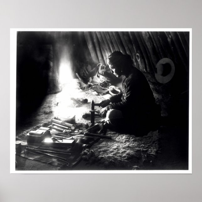 Póster Navaho silversmith, c.1915 (Frente)